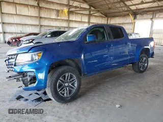 2021 Chevrolet Colorado 2WD Work Truck z VIN 1GCGSBENXM1188504, wystawiony jako Copart lot #46713475 z przebiegiem 81 489 mil mil oraz Czysty tytuł • Clean title. Historia ofert i sprzedaży dostępna na DreamBid. Obrazek 1.