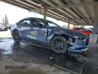 2025 Mazda 3 S Carbon Edition with VIN JM1BPBCM5S1775311, listed as a Copart auction lot 52108395 with 2,390 mi miles and Non Repairable. Bid and sale history available at DreamBid. Image 4.