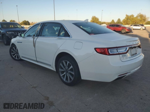 2020 Lincoln Continental Standard with VIN 1LN6L9PK2L5602320, listed as a Copart auction lot 76764124 with 37,605 mi miles and Salvage Title. Bid and sale history available at carsss.com. Image 2.