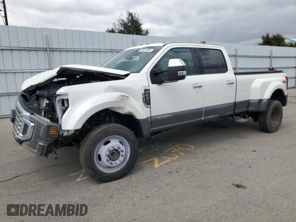 2021 Ford F-450 XL with VIN 1FT8W4DTXMED30296, listed as a Copart auction lot 53511365 with 25,593 mi miles and Salvage Title. Bid and sale history available at carsss.com. Image 1.