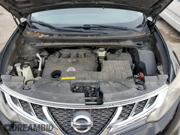 2012 Nissan Murano S with VIN JN8AZ1MW4CW211058, listed as a Copart auction lot 81328324 with 116,921 mi miles and Salvage Title. Bid and sale history available at DreamBid. Image 12.
