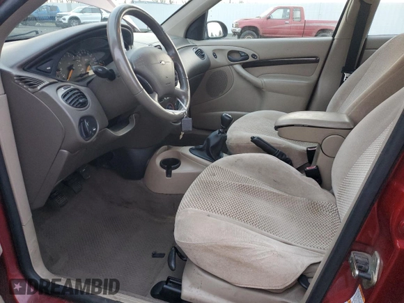 2000 Ford Focus ZTS with VIN 1FAHP3836YW414140, listed as a Copart auction lot 87208414 with 231,602 mi miles and Salvage Title. Bid and sale history available at carsss.com. Image 7.