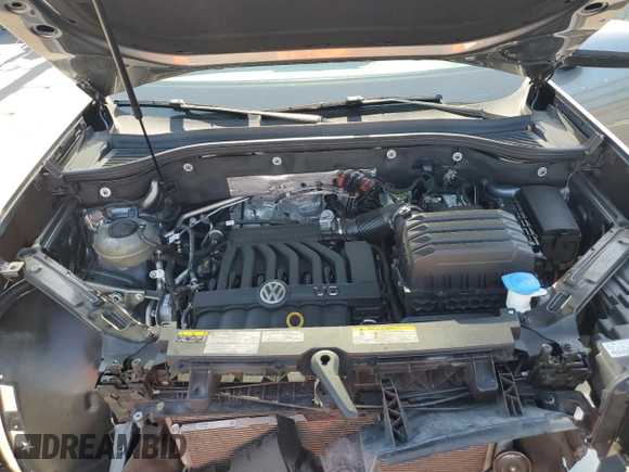 2021 Volkswagen Atlas SE with VIN 1V2JR2CA8MC591627, listed as a Copart auction lot 57173165 with 39,625 mi miles and Salvage title. Bid and sale history available at DreamBid. Image 12.