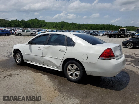 2012 Chevrolet Impala LS Fleet with VIN 2G1WF5E34C1216542, listed as a Copart auction lot 55216385 with 215,674 mi miles and Salvage Title. Bid and sale history available at DreamBid. Image 2.