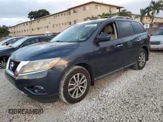 2016 Nissan Pathfinder Platinum with VIN 5N1AR2MNXGC606129, listed as a Copart auction lot 85046964 with 84,848 mi miles and Salvage Title. Bid and sale history available at carsss.com. Image 1.