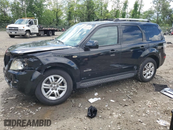 2008 Mercury Mariner Premier with VIN 4M2CU97128KJ17304, listed as a Copart auction lot 55965555 with 134,473 mi miles and Salvage title. Bid and sale history available at DreamBid. Image 1.