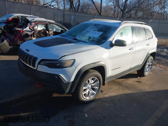 2019 Jeep Cherokee Trailhawk with VIN 1C4PJMBX8KD313712, listed as a IAAI auction lot 41448146 with 96,293 mi miles and . Bid and sale history available at DreamBid. Image 18.