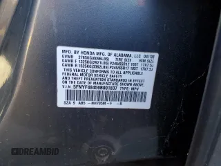 2009 Honda Pilot EX with VIN 5FNYF48459B001837, listed as a Copart auction lot 42223455 with Not Provided miles and Salvage Title. Bid and sale history available at carsss.com. Image 14.