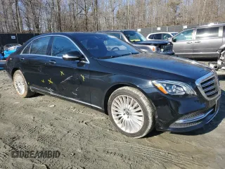2018 Mercedes-Benz S 560 with VIN WDDUG8GB4JA369092, listed as a Copart auction lot 44637515 with 55,409 mi miles and Salvage Title. Bid and sale history available at carsss.com. Image 4.