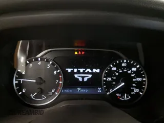 2024 Nissan Titan Pro-4X with VIN 1N6AA1ED5RN111708, listed as a Copart auction lot 42356375 with 31,487 mi miles and Salvage title. Bid and sale history available at DreamBid. Image 9.