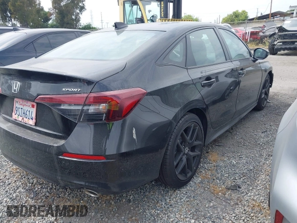 2025 Honda Civic Sport with VIN 2HGFE2F56SH570871, listed as a IAAI auction lot 42014246 with 1,255 mi miles and . Bid and sale history available at DreamBid. Image 4.