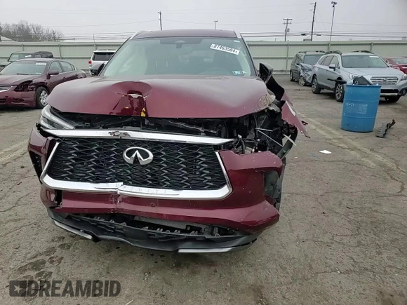 2022 Infiniti QX60 Luxe with VIN 5N1DL1FS7NC330131, listed as a Copart auction lot 87463584 with Not provided miles and Salvage title. Bid and sale history available at DreamBid. Image 11.