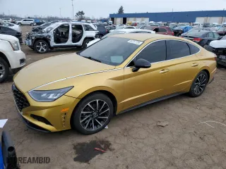 2020 Hyundai Sonata SEL Plus with VIN 5NPEJ4J23LH010507, listed as a Copart auction lot 44757735 with 58,687 mi miles and Salvage Title. Bid and sale history available at carsss.com. Image 1.