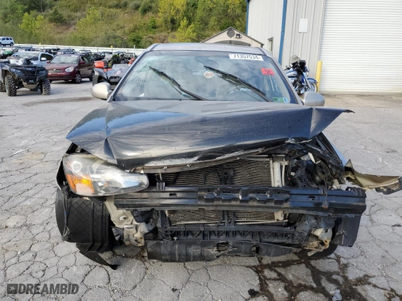 2009 Kia Spectra EX with VIN KNAFE222095618177, listed as a Copart auction lot 71357534 with 132,655 mi miles and Salvage Title. Bid and sale history available at carsss.com. Image 5.