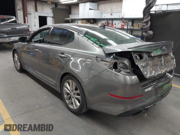 2015 Kia Optima SX Turbo with VIN 5XXGR4A6XFG469733, listed as a IAAI auction lot 42494569 with 145,397 mi miles and . Bid and sale history available at DreamBid. Image 3.