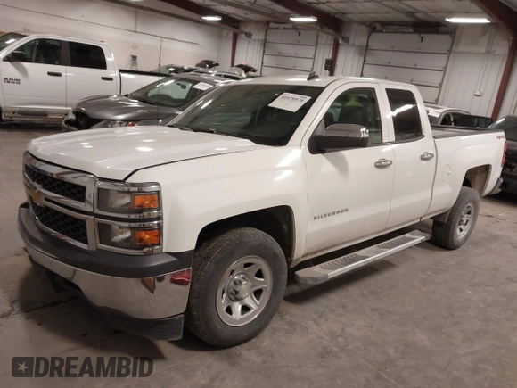 2014 Chevrolet Silverado 1500 Work Truck with VIN 1GCVKPEH5EZ249288, listed as a IAAI auction lot 41479579 with 141,549 mi miles and . Bid and sale history available at DreamBid. Image 2.