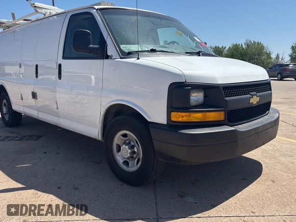 2014 Chevrolet Express Cargo Van with VIN 1GCZGUCG6E1149534, listed as a Copart auction lot 53506165 with Not Provided miles and Clean Title. Bid and sale history available at carsss.com. Image 1.