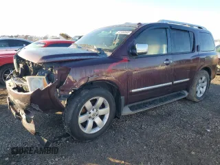 2013 Nissan Armada SL z VIN 5N1BA0ND3DN606138, wystawiony jako Copart lot #42480685 z przebiegiem 172 528 mil mil oraz Szkoda całkowita • Salvage title. Historia ofert i sprzedaży dostępna na DreamBid. Obrazek 1.