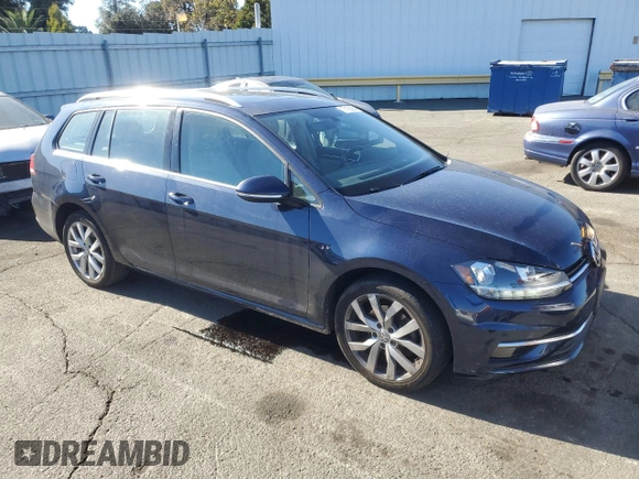 2018 Volkswagen Golf SportWagen SEL with VIN 3VWL17AU8JM756014, listed as a Copart auction lot 77156884 with 62,940 mi miles and Salvage Title. Bid and sale history available at carsss.com. Image 4.