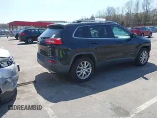 2015 Jeep Cherokee Limited with VIN 1C4PJMDS9FW711040, listed as a IAAI auction lot 41904050 with 137,742 mi miles. Bid and sale history available at carsss.com. Image 4.