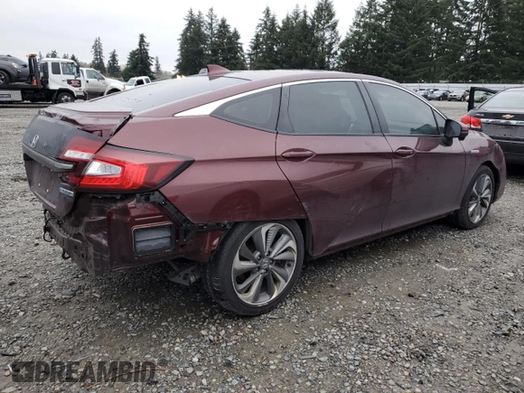 2018 Honda Clarity with VIN JHMZC5F10JC023952, listed as a Copart auction lot 87319574 with 43,935 mi miles and Salvage Title. Bid and sale history available at DreamBid. Image 3.