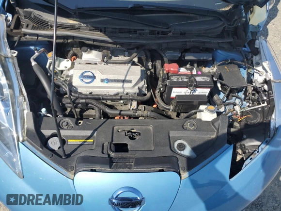 2011 Nissan LEAF SL-e with VIN JN1AZ0CP3BT006690, listed as a Copart auction lot 54450355 with 0 mi miles and Salvage Title. Bid and sale history available at carsss.com. Image 11.