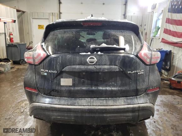 2018 Nissan Murano Platinum with VIN 5N1AZ2MH6JN125249, listed as a Copart auction lot 44945105 with 129,431 mi miles and Salvage Title. Bid and sale history available at carsss.com. Image 6.