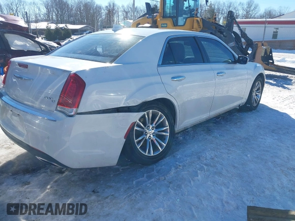 2016 Chrysler 300 with VIN 2C3CCAEG3GH225393, listed as a IAAI auction lot 41197790 with 129,453 mi miles. Bid and sale history available at carsss.com. Image 4.