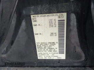 2014 Nissan Altima SL with VIN 1N4BL3AP2EC125896, listed as a IAAI auction lot 42528365 with 112,548 mi miles and . Bid and sale history available at DreamBid. Image 9.