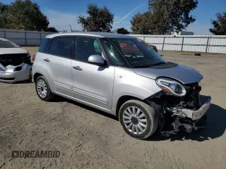 2014 FIAT 500L Easy with VIN ZFBCFABH6EZ024667, listed as a Copart auction lot 75938254 with 99,287 mi miles and Salvage Title. Bid and sale history available at carsss.com. Image 4.