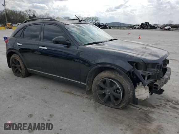 2005 Infiniti FX with VIN JNRAS08U25X103313, listed as a Copart auction lot 51827785 with 181,732 mi miles and Clean title. Bid and sale history available at DreamBid. Image 4.