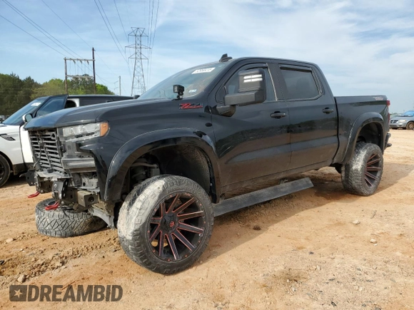 2020 Chevrolet Silverado 1500 LT Trail Boss with VIN 3GCPYFED4LG434363, listed as a Copart auction lot 52850415 with 60,184 mi miles and Salvage Title. Bid and sale history available at carsss.com. Image 1.