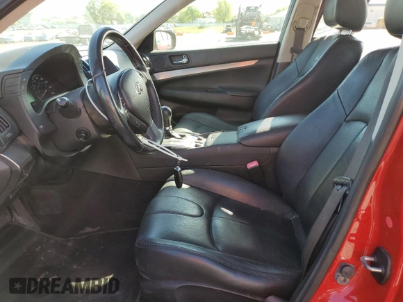 2013 Infiniti G37 x with VIN JN1CV6AR7DM351231, listed as a Copart auction lot 54956005 with 181,784 mi miles and Salvage Title. Bid and sale history available at carsss.com. Image 8.