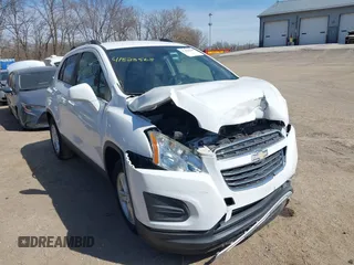 2016 Chevrolet Trax LT with VIN 3GNCJLSB9GL273114, listed as a IAAI auction lot 41828568 with 37,217 mi miles and . Bid and sale history available at DreamBid. Image 1.