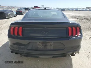 2021 Ford Mustang EcoBoost with VIN 1FA6P8TH7M5126618, listed as a Copart auction lot 48795835 with Not Provided miles and Salvage Title. Bid and sale history available at DreamBid. Image 6.