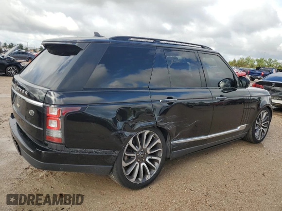 2016 Land Rover Range Rover Autobiography with VIN SALGV2EF7GA300589, listed as a Copart auction lot 63812674 with 78,075 mi miles and Salvage Title. Bid and sale history available at DreamBid. Image 3.