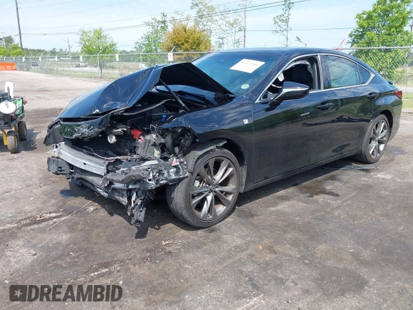 2021 Lexus ES with VIN 58AGZ1B10MU086770, listed as a IAAI auction lot 42022988 with 57,958 mi miles. Bid and sale history available at carsss.com. Image 2.