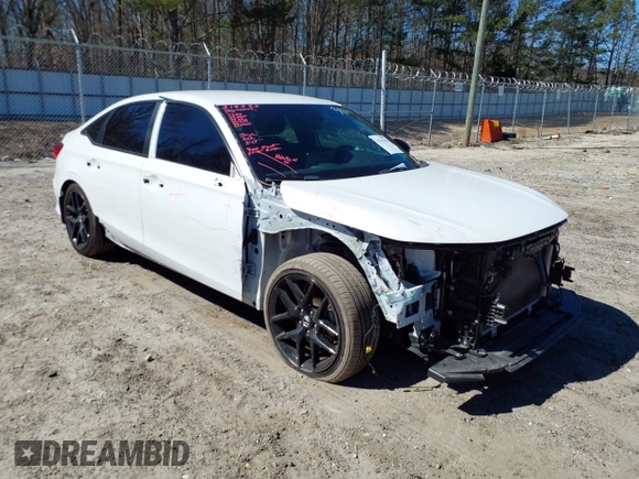2023 Honda Civic Sport with VIN 2HGFE2F51PH513811, listed as a IAAI auction lot 41701450 with 33,933 mi miles and . Bid and sale history available at DreamBid. Image 1.