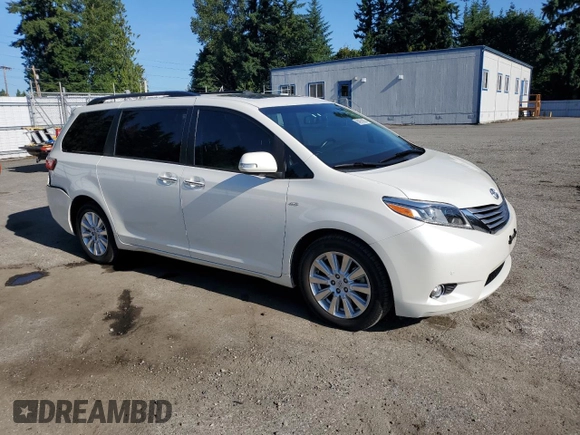 2017 Toyota Sienna XLE with VIN 5TDDZ3DC0HS164600, listed as a Copart auction lot 64262685 with 82,353 mi miles and Salvage title. Bid and sale history available at DreamBid. Image 4.