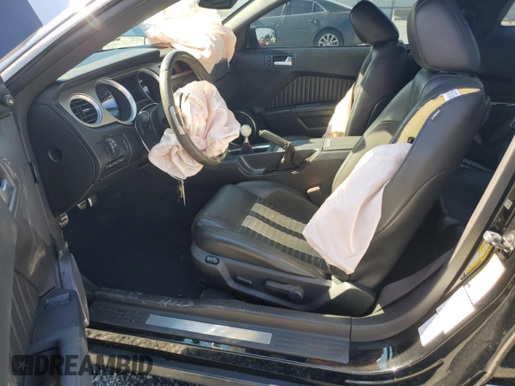 2010 Ford Mustang GT500 with VIN 1ZVBP8JS0A5109000, listed as a Copart auction lot 46878285 with 41,520 mi miles and Salvage title. Bid and sale history available at DreamBid. Image 7.