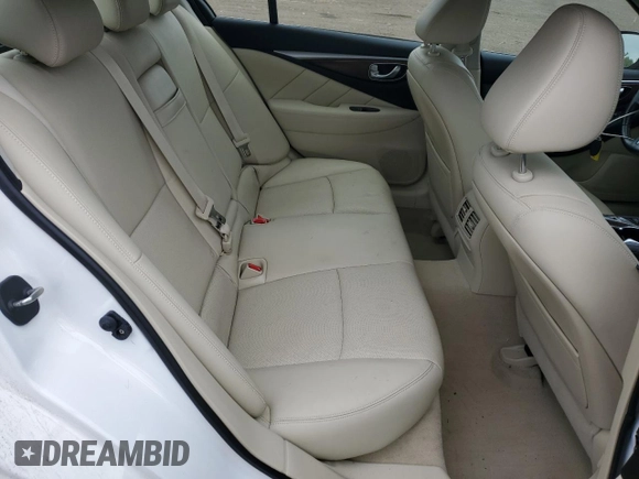 2014 Infiniti Q50 Premium with VIN JN1BV7AR1EM681496, listed as a Copart auction lot 61823625 with 53,261 mi miles and Salvage title. Bid and sale history available at DreamBid. Image 10.