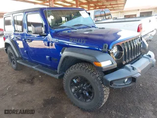 2020 Jeep Wrangler Unlimited Sport Altitude with VIN 1C4HJXDG9LW325327, listed as a IAAI auction lot 41865827 with 39,174 mi miles. Bid and sale history available at carsss.com. Image 1.