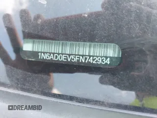 2015 Nissan Frontier SV с VIN 1N6AD0EV5FN742934, выставлен на аукционе IAAI как лот 42534199 с пробегом 231 400 миль миль и . История ставок и продаж доступна на DreamBid. Изображение 9.