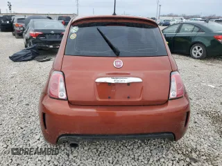 2015 FIAT 500 Turbo with VIN 3C3CFFHH7FT621860, listed as a Copart auction lot 47599345 with 73,817 mi miles and Salvage Title. Bid and sale history available at carsss.com. Image 6.