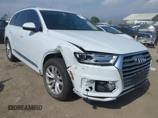 2019 Audi Q7 Premium with VIN WA1AAAF74KD004991, listed as a IAAI auction lot 42180183 with 53,188 mi miles and . Bid and sale history available at DreamBid. Image 1.