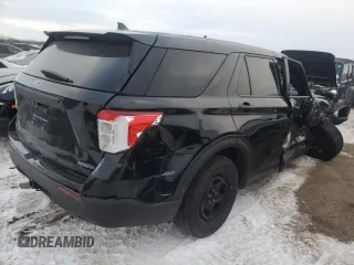2020 Ford Police Interceptor Utility z VIN 1FM5K8AB9LGA97902, wystawiony jako Copart lot #45096225 z przebiegiem 93 845 mil mil oraz Szkody całkowita. Historia ofert i sprzedaży dostępna na DreamBid. Obrazek 3.