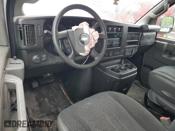 2022 Chevrolet Express Cargo with VIN 1GCWGAFP1N1177920, listed as a Copart auction lot 55304995 with 42,656 mi miles and Salvage title. Bid and sale history available at DreamBid. Image 8.