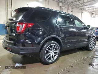 2018 Ford Explorer Sport with VIN 1FM5K8GT6JGC83913, listed as a Copart auction lot 47794745 with Not Provided miles and Non Repairable. Bid and sale history available at DreamBid. Image 3.