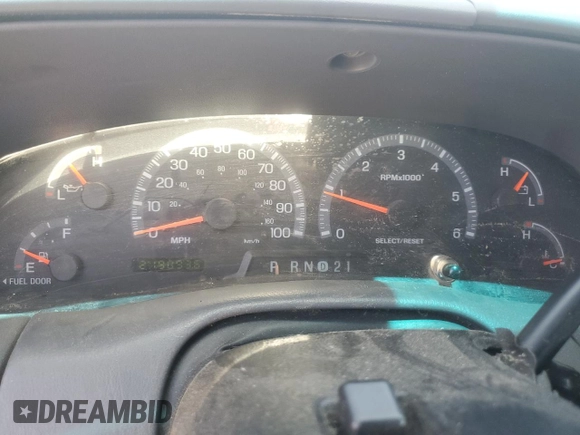 1999 Ford F-150 with VIN 1FTZX1727XKA70271, listed as a Copart auction lot 58016095 with 219,093 mi miles and Salvage title. Bid and sale history available at DreamBid. Image 9.