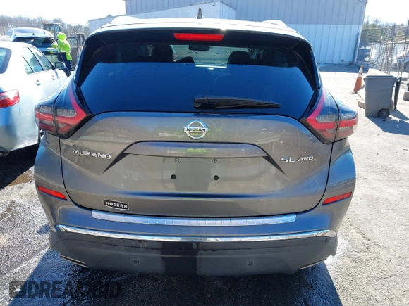 2021 Nissan Murano SL with VIN 5N1AZ2CS3MC117994, listed as a IAAI auction lot 41332184 with 20,600 mi miles and . Bid and sale history available at DreamBid. Image 16.